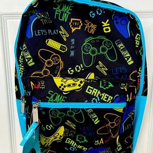 Backpack video game controller pattern